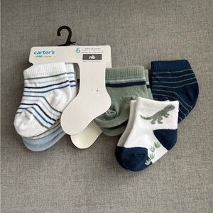 Carter's Baby Socks Set - Blue, Green, White